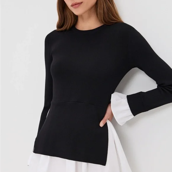 ENGLISH FACTORY Knit Combo Dress - Picture 5 of 12